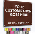 Custom Metal Signs, Personalized Aluminum, Customized Safety, Business Signs