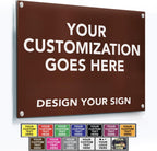 Custom Metal Signs, Personalized Aluminum, Customized Safety, Business Signs