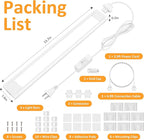 maylit Under Cabinet Lighting Plug in, Renter Friendly Lamp, Wired 110V 120V - Image 7