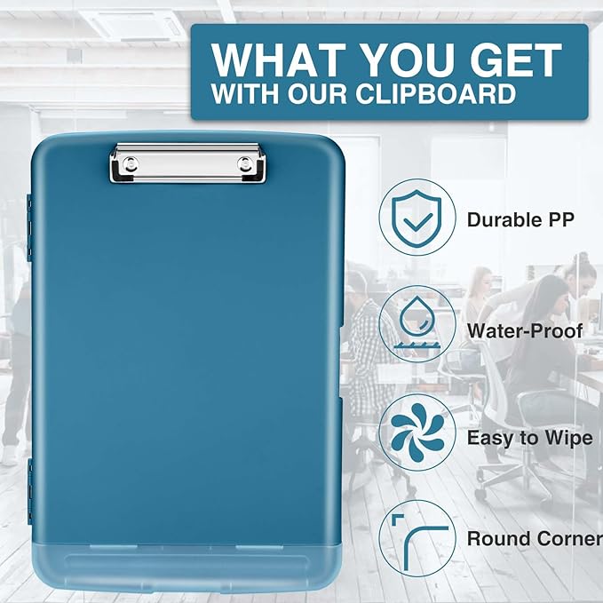 Sooez Clipboards with Storage, High Capacity Clip Boards 8.5x11 with Storage - Image 4