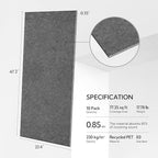 Olanglab Acoustic Wall Panels 10 Pack, 48 x 24 per Acoustic Panels Sound - Image 2