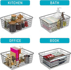 HDYOUDO Metal Black Large Wire Basket Food Storage Organizer, pantry organizers - Image 8