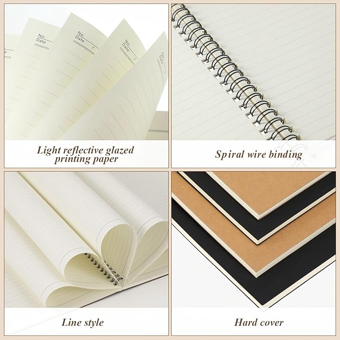 Leelosp 12 Pack Small Spiral Notebook 5 x 7 Inch Lined College Ruled Spiral - Image 2