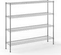 Regal Altair 14" Deep x 60" Wide x 54" Height Wire Shelving Kit | 4-Tier | NSF by Regal+Altair