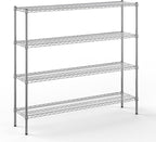 Regal Altair 14" Deep x 60" Wide x 54" Height Wire Shelving Kit | 4-Tier | NSF by Regal+Altair