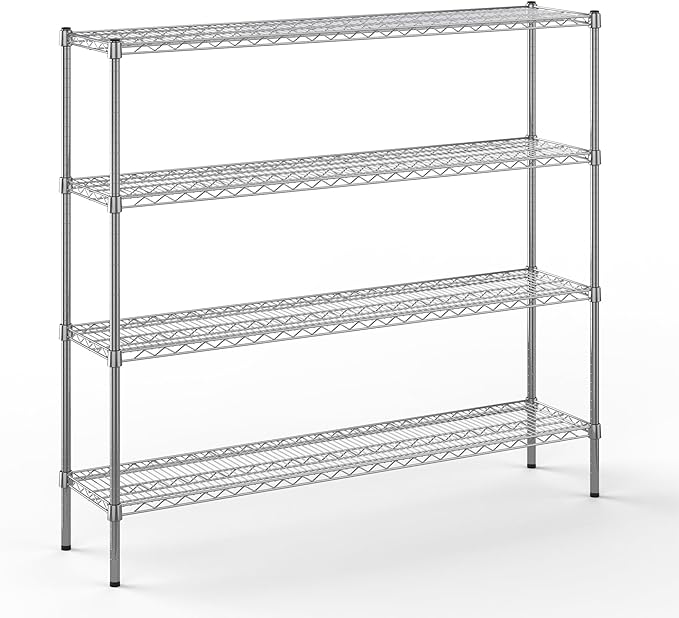 Regal Altair 14" Deep x 60" Wide x 54" Height Wire Shelving Kit | 4-Tier | NSF by Regal+Altair