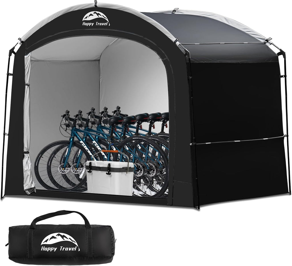 happy travel bike storage shed tent, waterproof portable, main product view