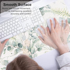 QIYI Large Mouse Pad for Desk, Cute Desk Mat for Desktop, Women Girls Green - Image 4