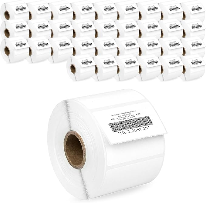 HOUSELABELS 2.25" x 1.25" Address Labels on 1" Core Compatible by HouseLabels