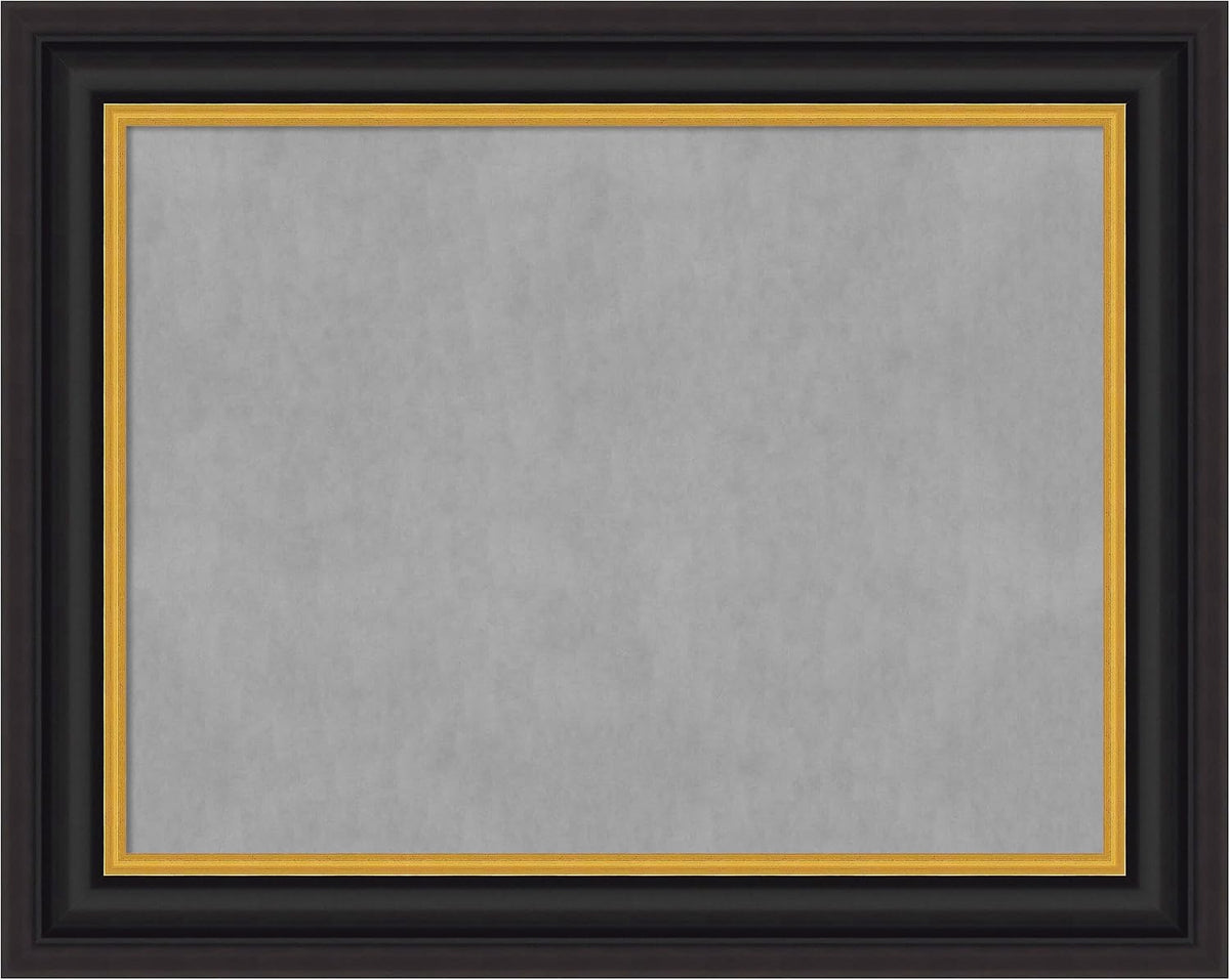 Amanti Art Black Framed Magnetic Board 24x30 Medium Vision Board