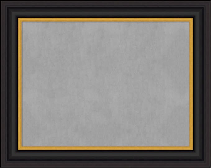 Amanti Art Black Framed Magnetic Board 24x30 Medium Vision Board by AmantiArt