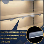 Fainne 25 Pcs Shelf Label Strips 1.5''H x 48 L Self Adhesive Shelf Label Holder - Image 5