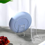 Chunful 2 Pieces Acrylic Plate Stands Clear Acrylic Easels Display Stands - Image 5