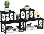 Honiter 2 Sets Desk Shelf, Desktop Organizer Shelf, Freestanding Small by Honiter