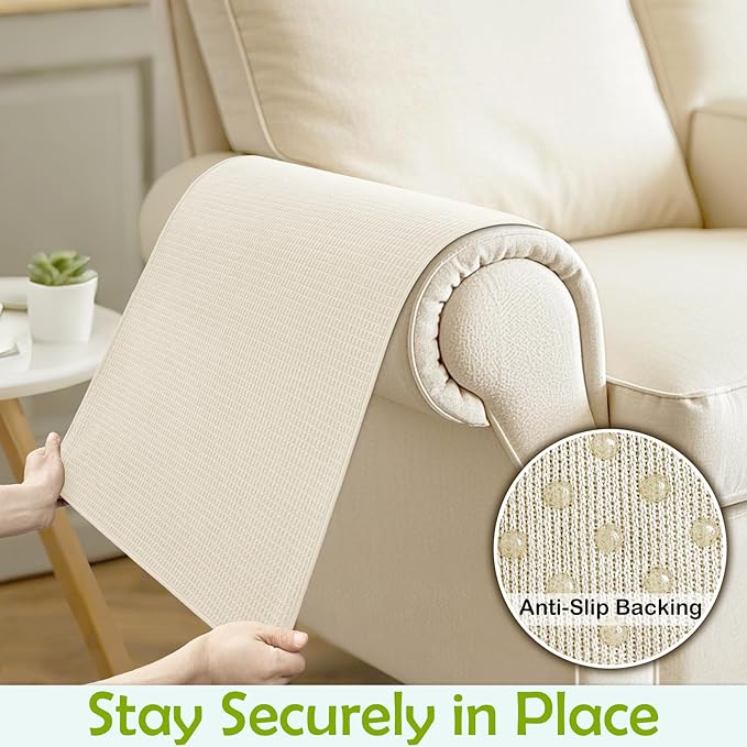 Couch Arm Covers, Sofa Arm Covers, Waterproof Armrest Cover - Image 5