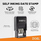 ZIGEL D50 Date Stamp with DEPOSITED - Image 2