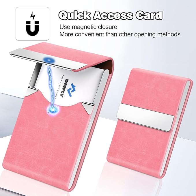 Business Card Holder for Women or Men, Business Card Case - Image 4