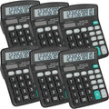 6 Pack Calculator Bulk, 12 Digits Calculators Desktop by YesBes