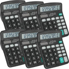 6 Pack Calculator Bulk, 12 Digits Calculators Desktop by YesBes