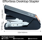 M&G Effortless Stapler 50 Sheet Capacity One-Touch Stapling, Heavy Duty Desktop - Image 3