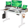 Claiks Standing Desk with Drawers, Stand Up Electric Standing Desk Adjustable by CLAIKS