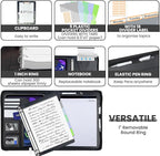 KLLVE Clipboard with Storage for Men Women, Leather Padfolio Portfolio with - Image 3