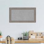Amanti Art Grey Framed Magnetic Board 15x27 Small Vision Board - Image 5