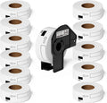 12 Rolls DK11201 Compatible Brother DK Address Labels Replacement for Brother DK-1201 (1.1 in x 3.5 in), Use with Brother QL Label Printers [12 Rolls/4800 Labels + 1 Frame]