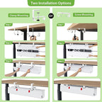 KEEGH No Drill Under Desk Cable Management Tray - Image 6