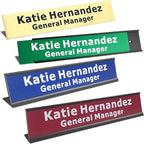 2" x 10" Custom Engraved Name Plate Personalized Office Nameplates by NEMOCI