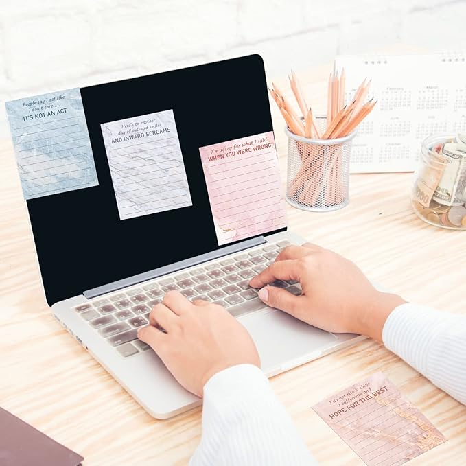 Funny Notepads with Sayings Sticky Funny Office Supplies to Do List Sarcastic - Image 5