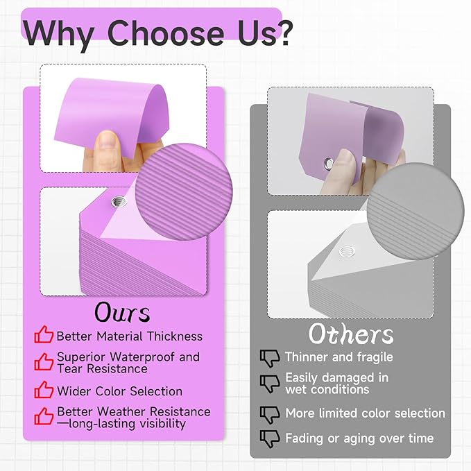 100 Plastic Shipping Tags - Image 4