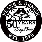 efcustomgifts Personalized 50th Anniversary Metal Signs by efcustomgifts