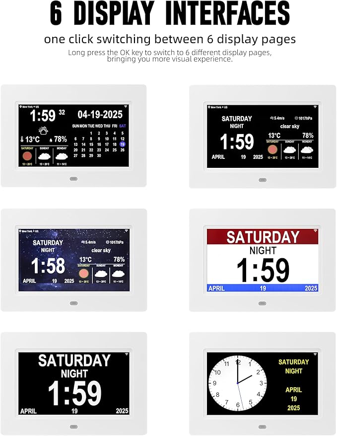 Memwake Digital Alarm Clock, Clock - Image 2