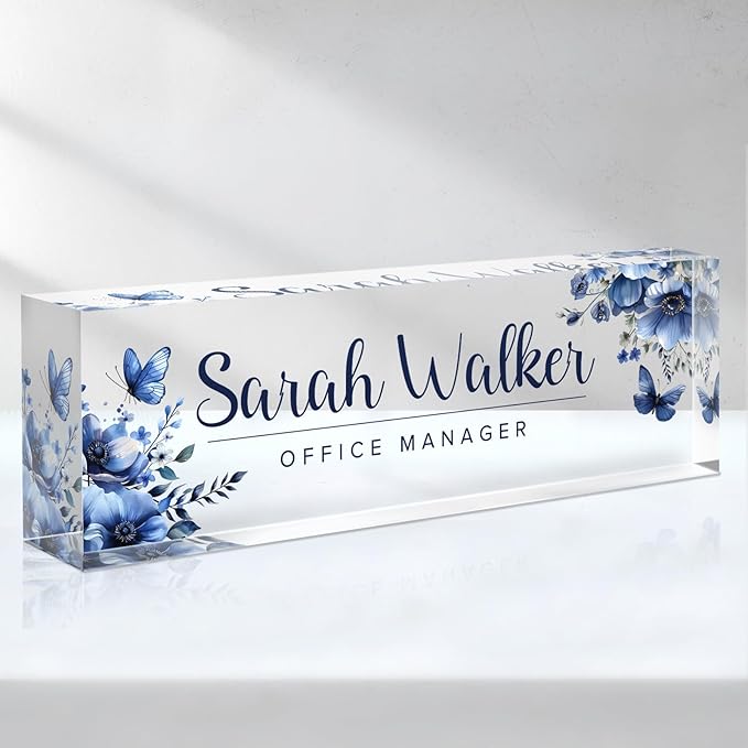 Desk Name Plate Personalized, Custom Name Plates by SalaGraphics