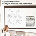 KZWKRG 6 Tier Magnetic File Holder, Large Capacity Mesh Hanging Wall Organizer - Image 9