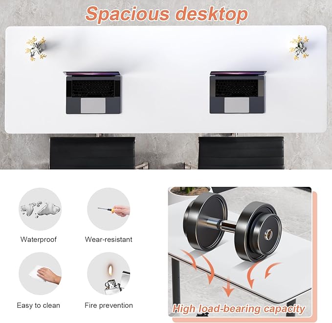 Conference Table Flip Top Mobile Conference Room Tables, Folding Conference - Image 5
