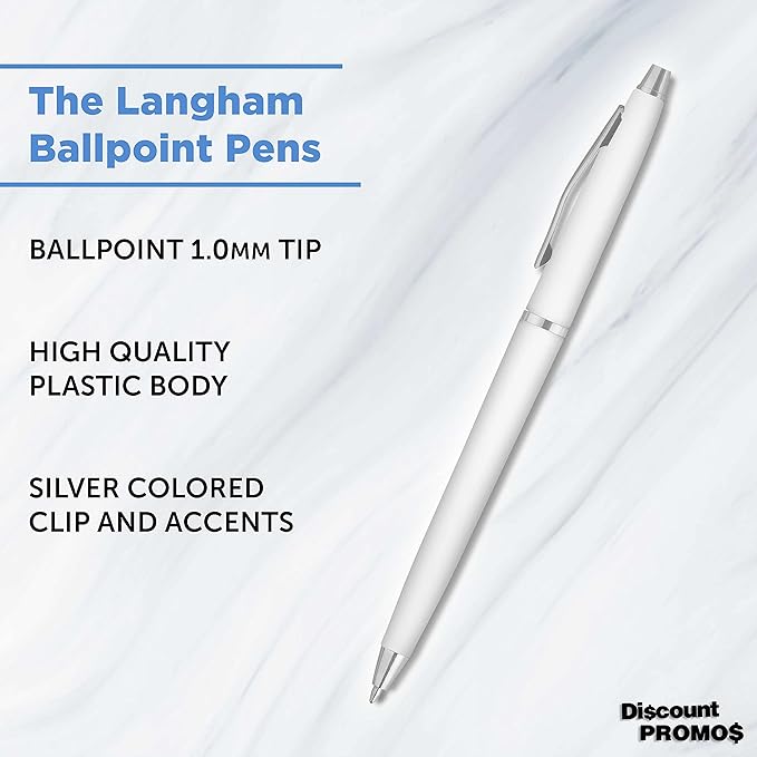 DISCOUNT PROMOS Langham Ballpoint Ink Pen - Image 3