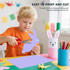 Cardstock 8.5 X 11, 40 Sheets, Light Purple Card Stock, 75lb/ 200gsm Copy Paper - Image 5