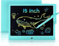 LCD Writing Tablet for Kids, 15 Inch Colorful Electronic Doodle Board, by ERUW