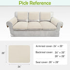 Couch Arm Covers, Sofa Arm Covers, Waterproof Armrest Cover - Image 6