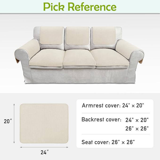 Couch Arm Covers, Sofa Arm Covers, Waterproof Armrest Cover - Image 6