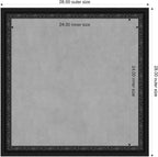 Amanti Art Black Framed Magnetic Board 28x28 Medium Vision Board - Image 2