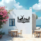Dyoart Personalized Deer Metal Cabin Sign | Custom Metal Signs Outdoor | Deer - Image 5