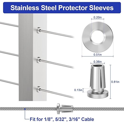 BLIKA Upgraded 100 Pack Stainless Steel Protector Sleeves - Image 2
