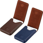 Outus 2 Pieces Business Card Holder, PU Leather Business Card Case Pocket Wallet by Outus