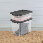 Sterilite 12-Pack Modular Stacker Box, Durable Clear Plastic Storage Bins - Image 9