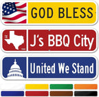 Custom Street Sign, Address Sign, 8 Colors, Reflective Option, Mounting Options by MySignCenter