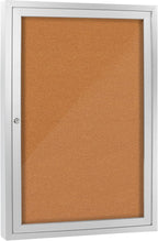 Enclosed Bulletin Board with Locking Door, Outdoor Bulletin Board Weatherproof by Unknown