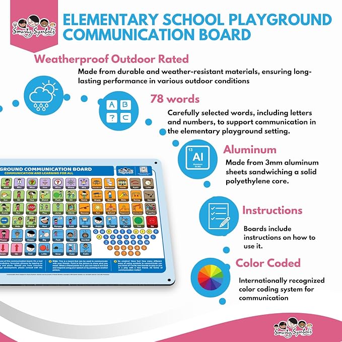Weather-Proof Aluminum School Playground Communication Board - Image 5